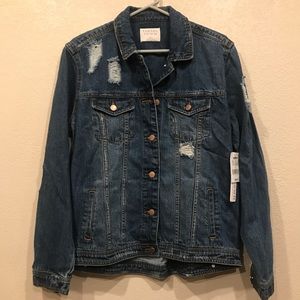 Distressed Denim Jacket